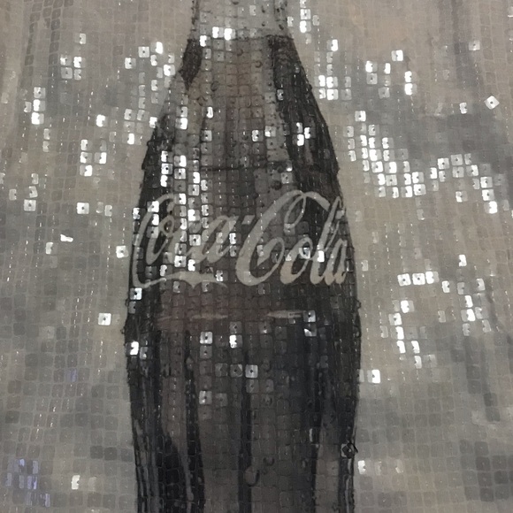 2/$20 Coco Cola sequined tank top size S - Picture 3 of 3